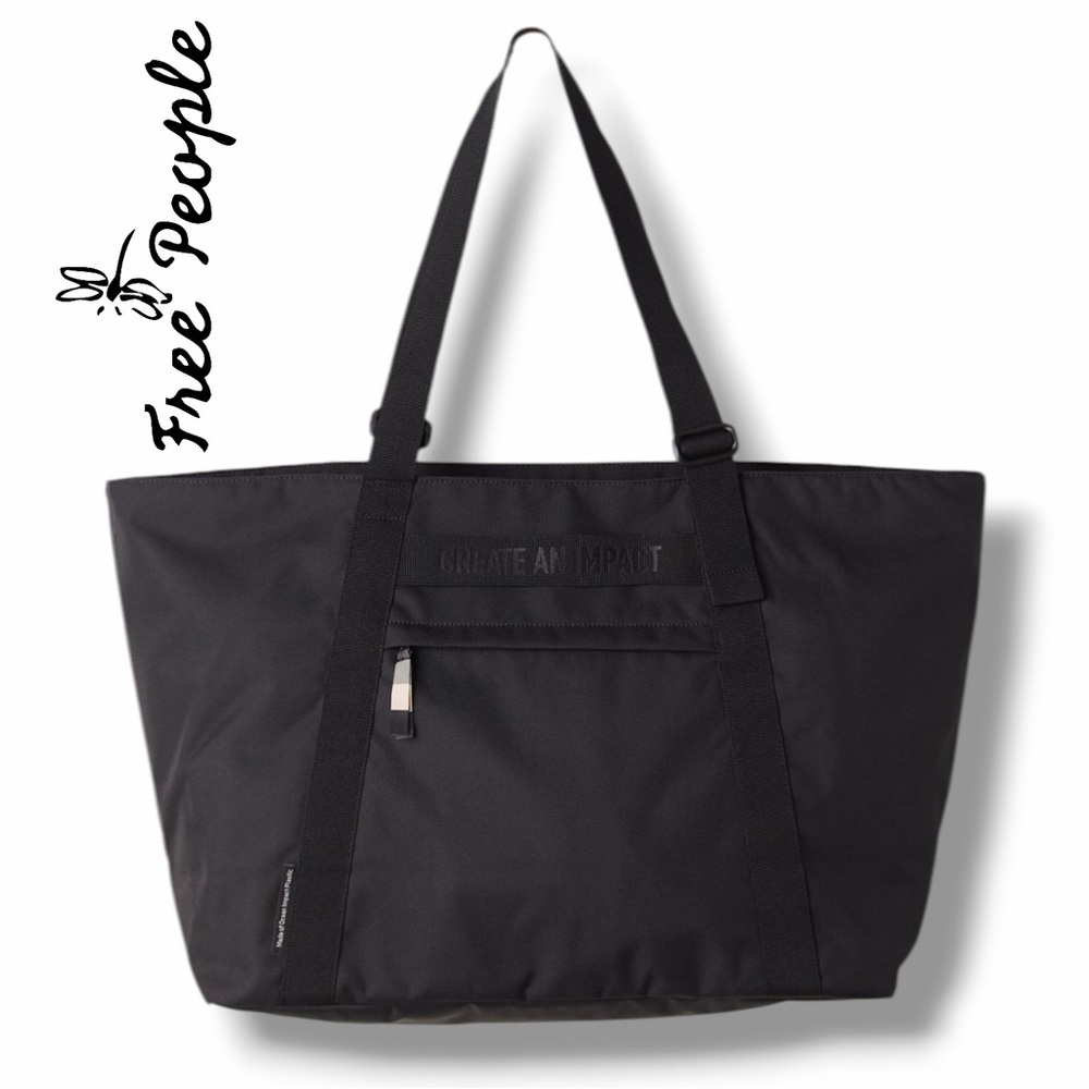 Free People Black Tote Bag
